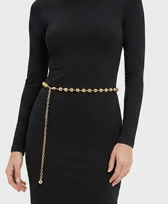 
Ball Chain Belt in GOLD view 1