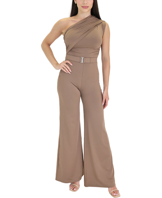 Ruched Solid Jumpsuit view 