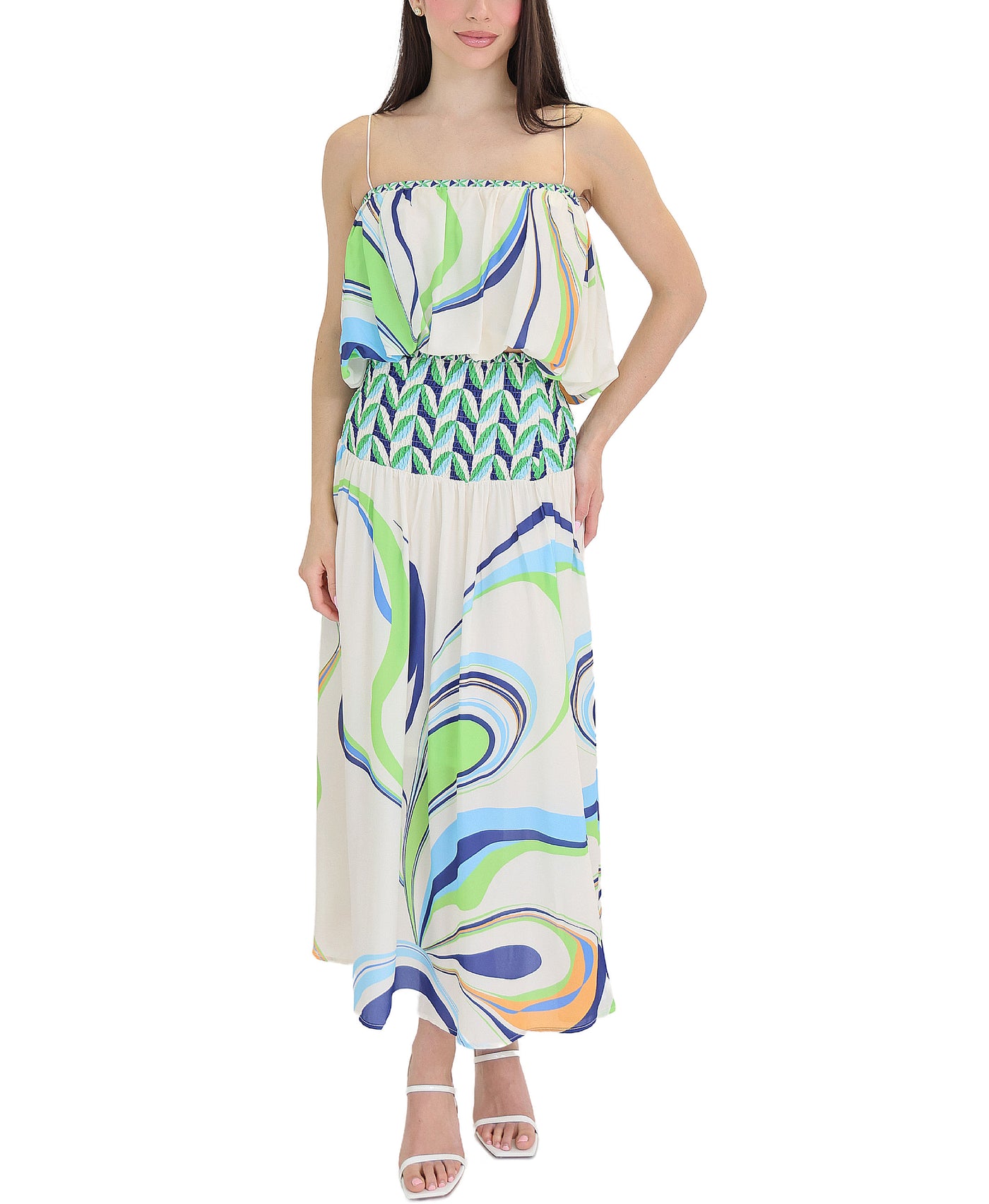 Printed Top & Maxi Skirt Set - 2 Pc Set view 1