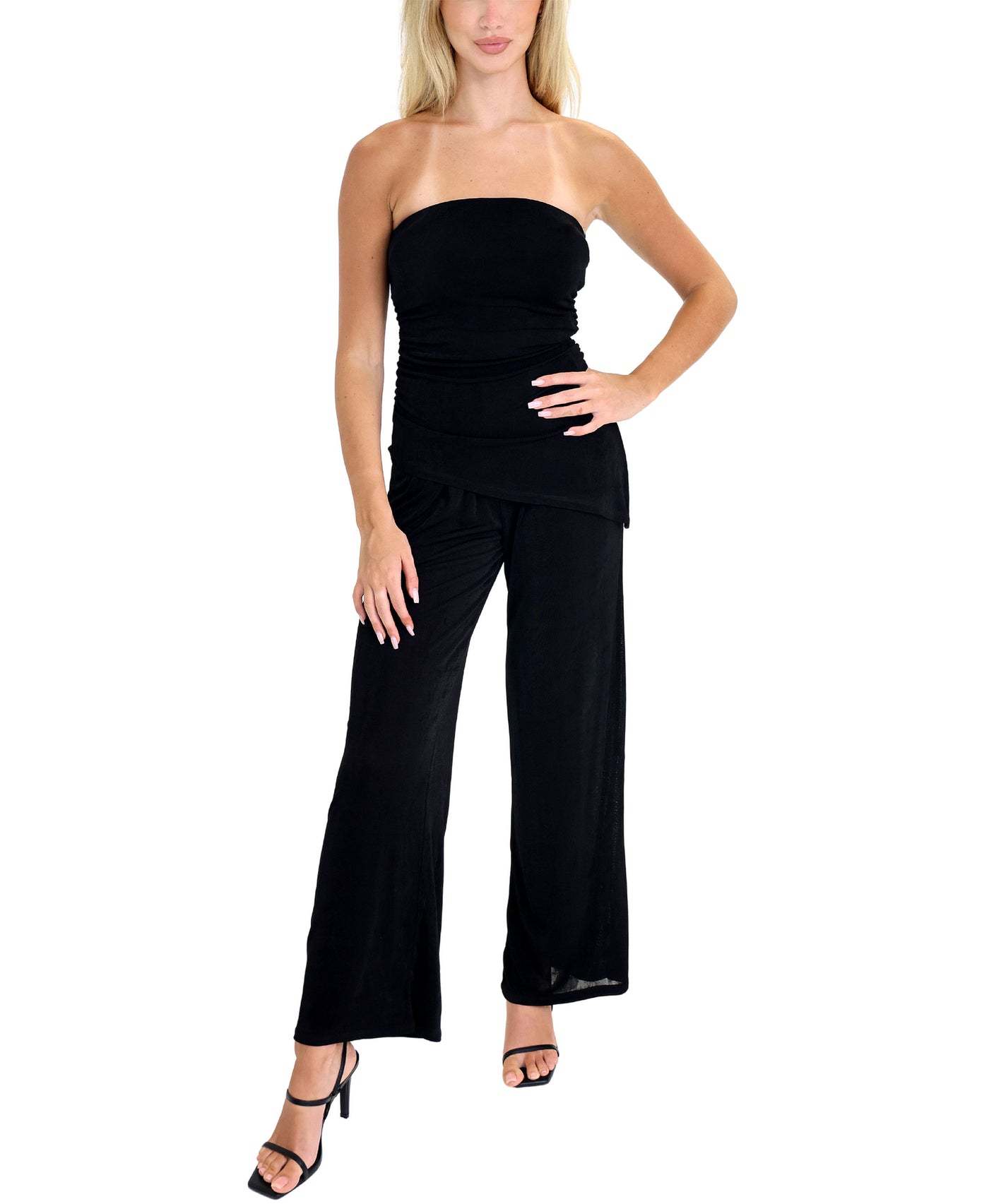 Asymmetrical Top & Pants Set - 2 Pc Set view 1