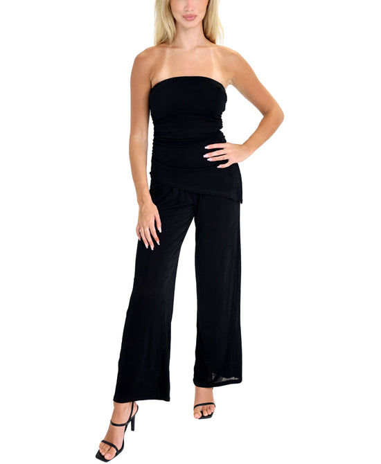 Asymmetrical Top & Pants Set - 2 Pc Set view 