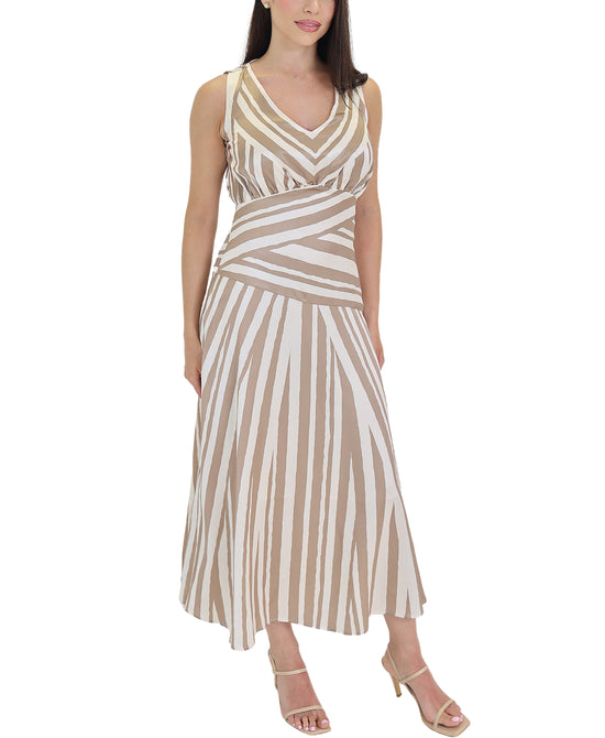 Striped Midi Dress view 