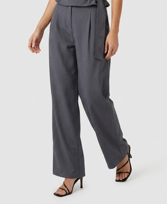 
Solid Pants w/ Adjustable Bottoms in DARK GREY view 2