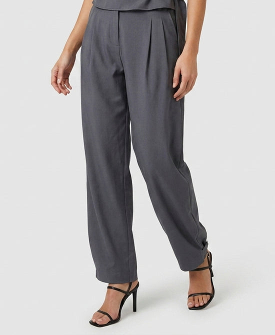 
Solid Pants w/ Adjustable Bottoms in DARK GREY view 1