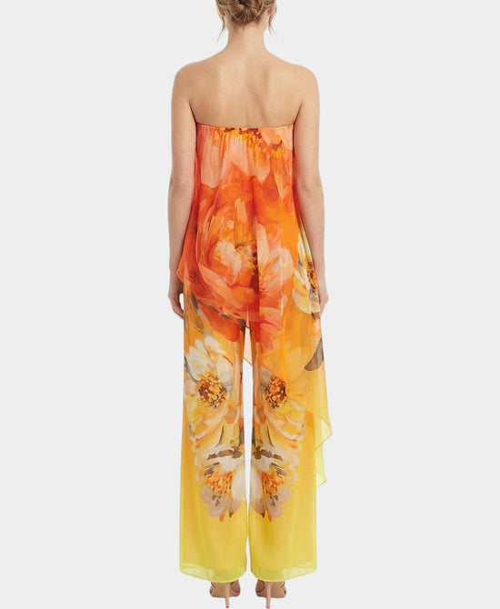 Printed Strapless Jumpsuit view 2