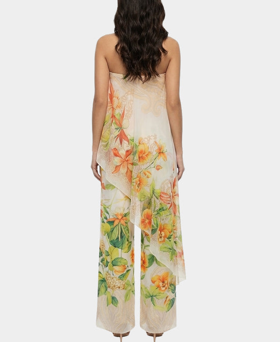 Printed Strapless Jumpsuit view 2