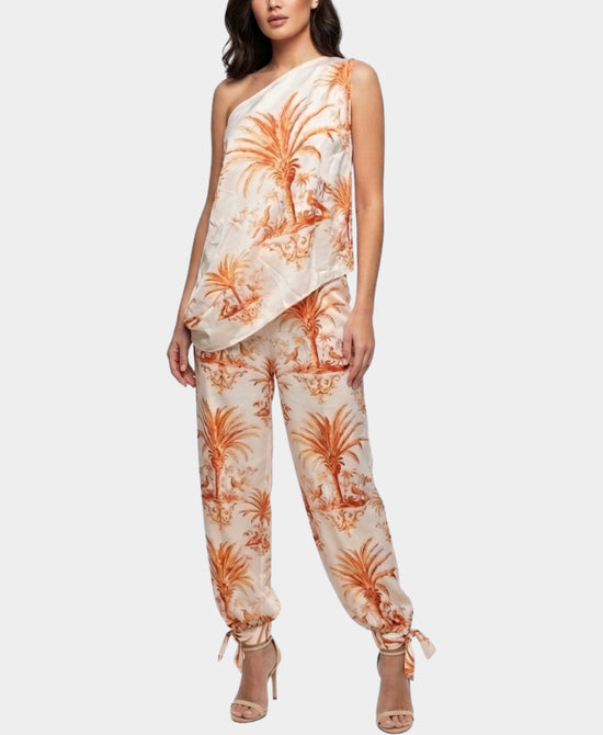 Printed Satin Top w/ Printed Pant - 2 Pc Set view 1