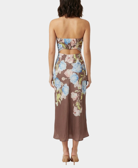 Printed Satin Scarf Tube Top w/ Printed Skirt - 2 Pc Set view 2