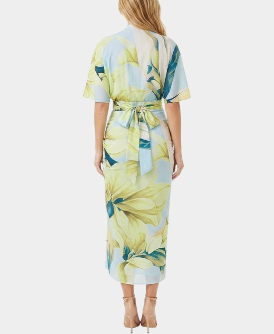
Printed Blouse & Skirt Set - 2 Pc Set in BLUE MULTI view 2