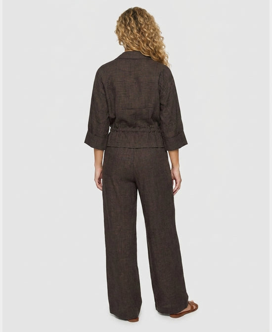 
Solid Top w/ Pant - 2 Pc Set in BROWN view 2