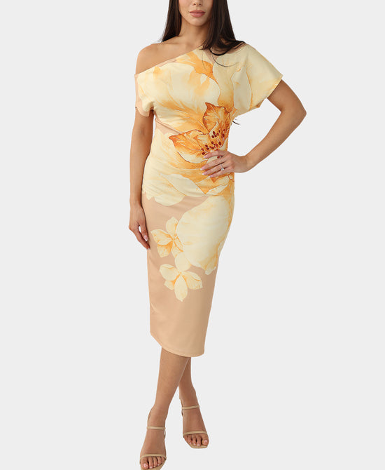 Floral Print Midi Dress view 1