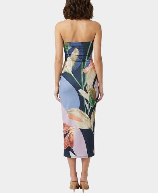 
Floral Print Maxi Dress in NAVY MULTI view 2