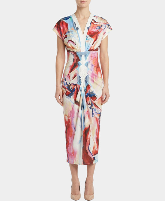 Printed Midi Dress view 1