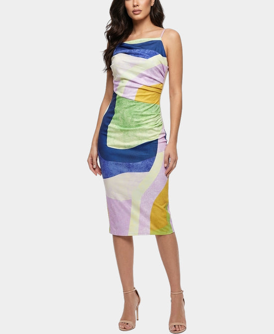 Printed Midi Dress view 1
