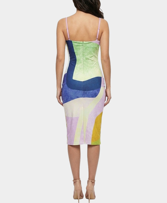 Printed Midi Dress view 2