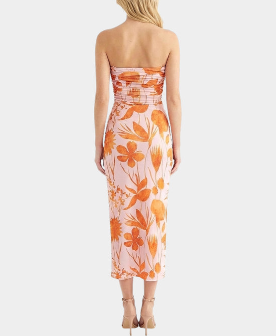 Strapless Floral Dress view 2