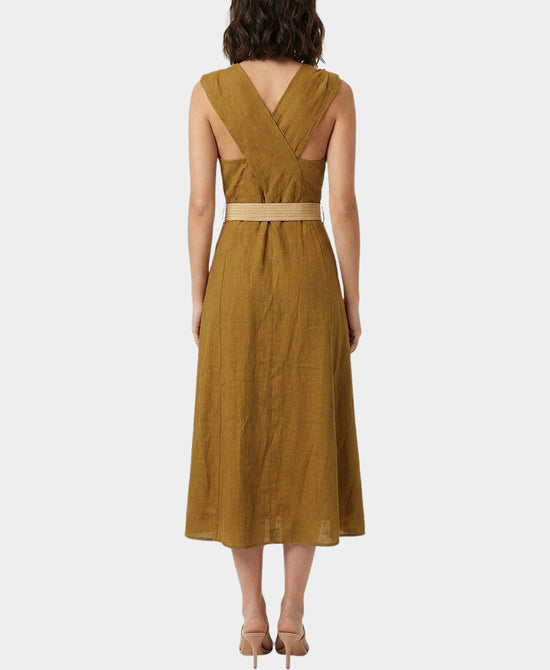 
Utility Midi Dress in CAMEL view 2