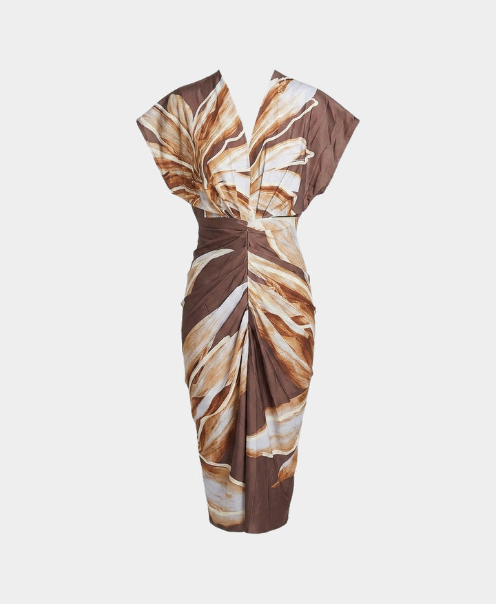 Printed Midi Dress – FOX'S - Online