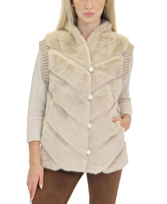 Faux Fur Vest view 