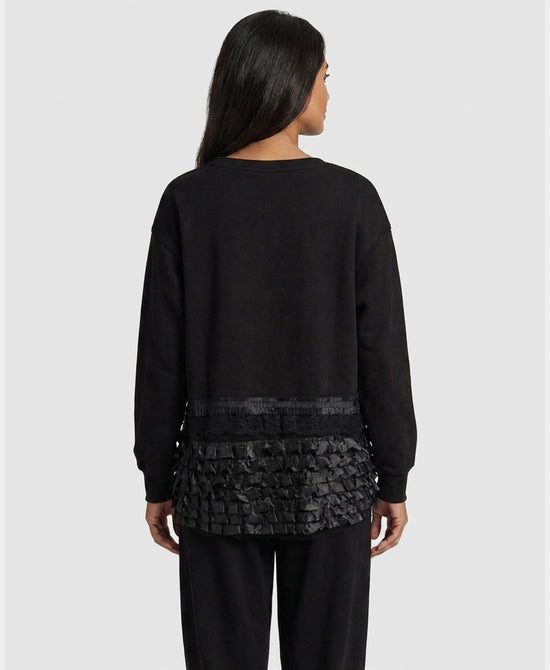 
Mixed Media Top in BLACK view 2