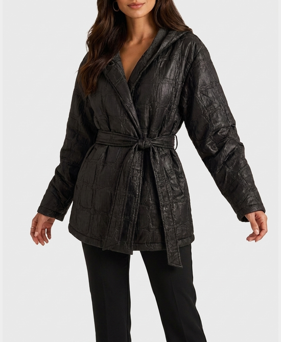 
Quilted Lightweight Jacket in BLACK view 1