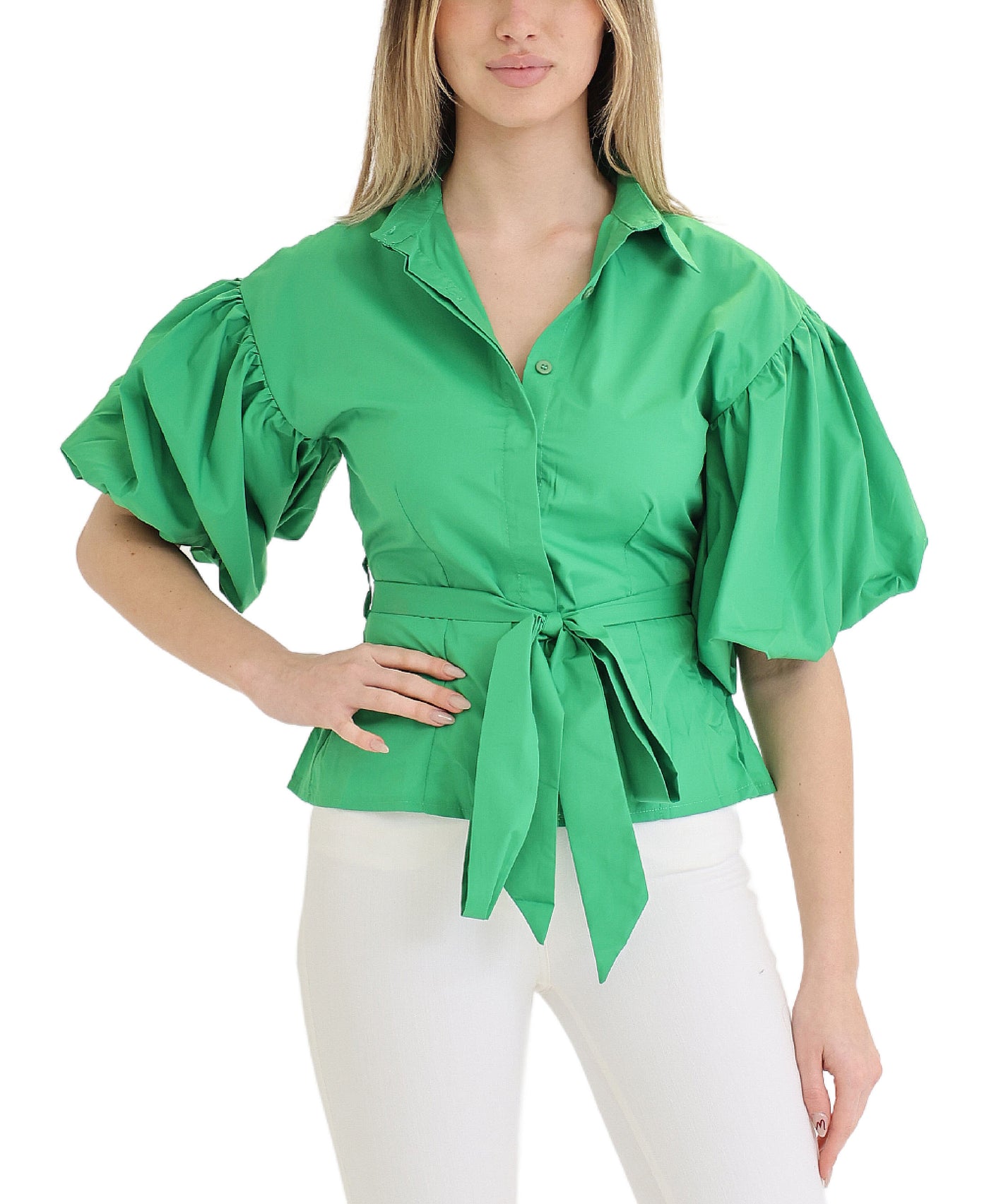 Shirt w/ Puff Sleeves view 1