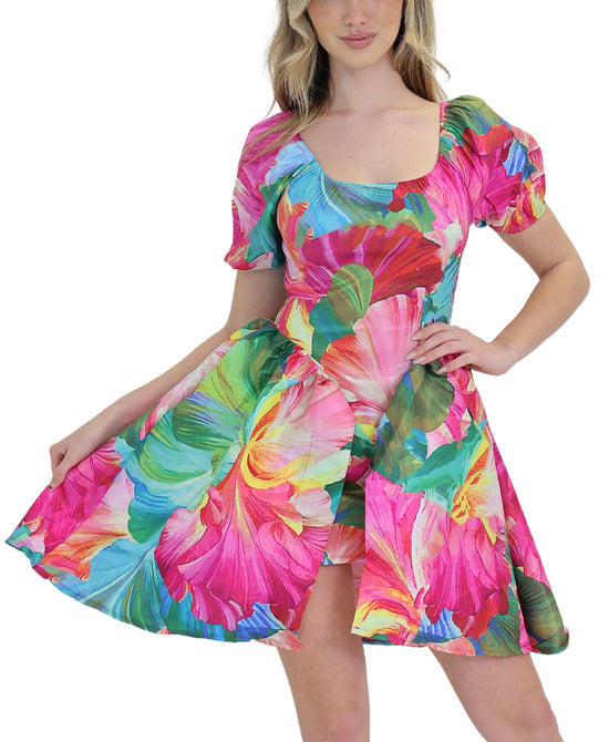 Floral Print Ruffle Dress view 