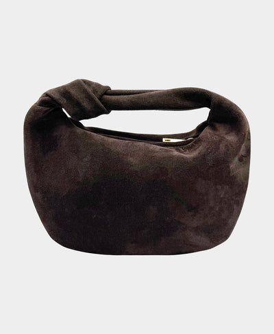 Suede Knotted Handbag image 1