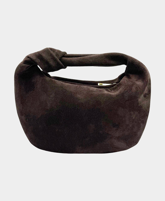 Suede Knotted Handbag view 