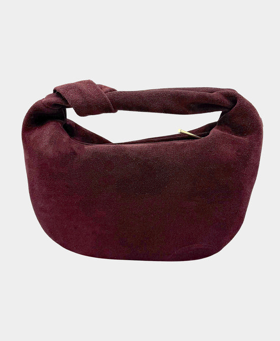 Suede Knotted Handbag view 