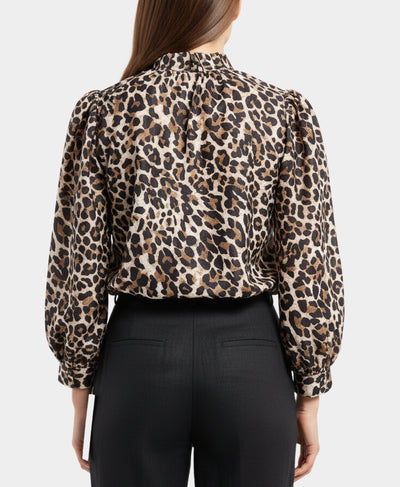 Leopard Print Bubble Top image 2