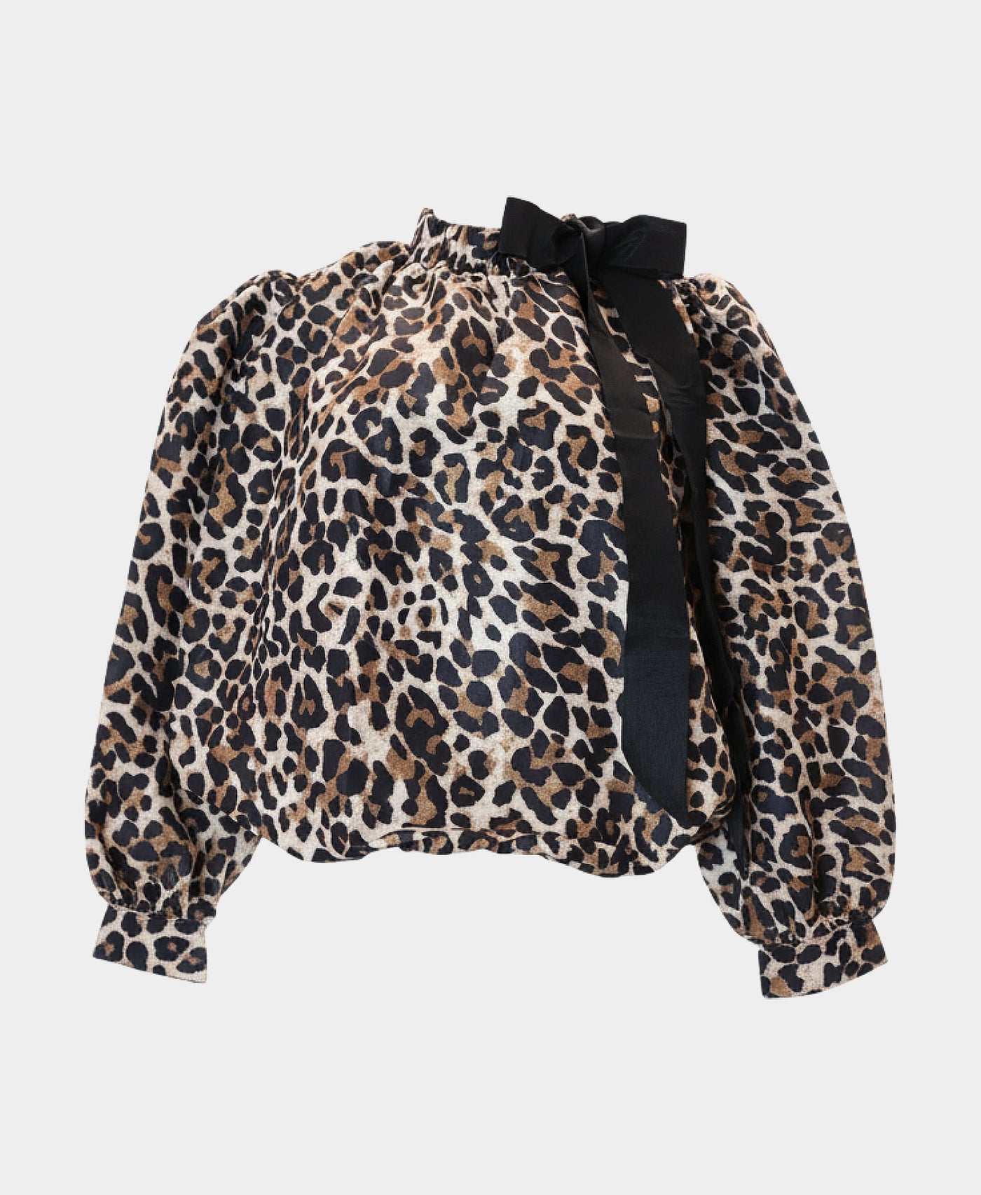 Leopard Print Bubble Top view 3