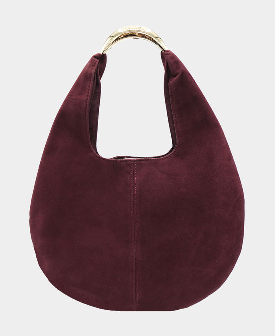 Faux Suede Hobo Bag view 