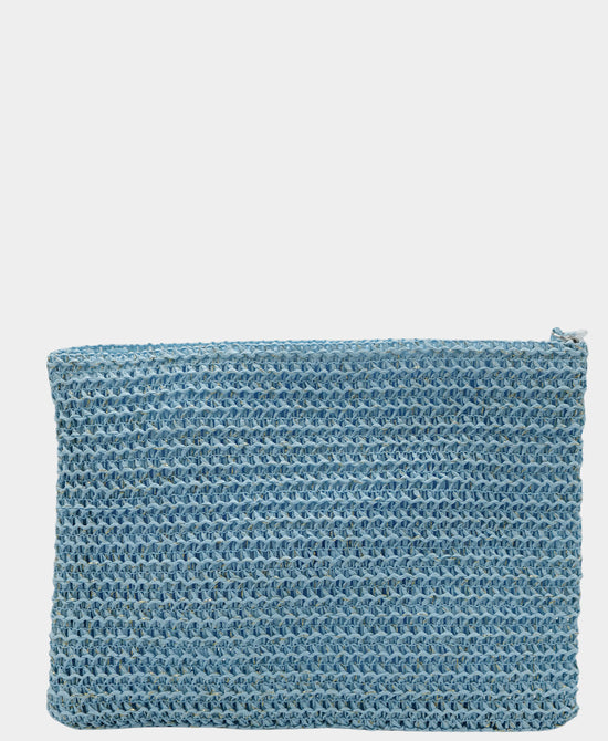 "Summer" Straw Pouch Bag view 2