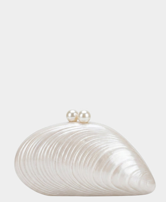 
Marble Seashell Clutch Bag in GREY view 1