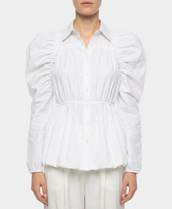 Ruffle Peplum Top view 1