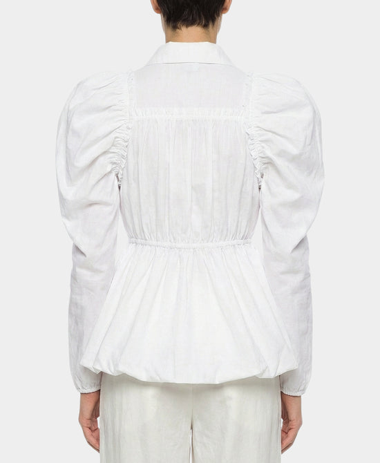 Ruffle Peplum Top view 2