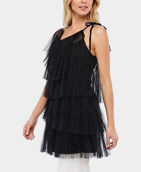 
Tulle Tiered Top in BLACK view 1