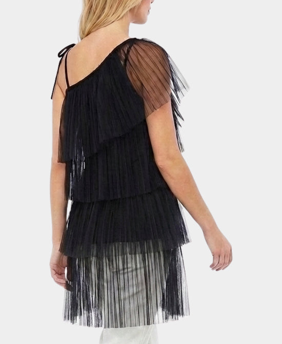 
Tulle Tiered Top in BLACK view 2