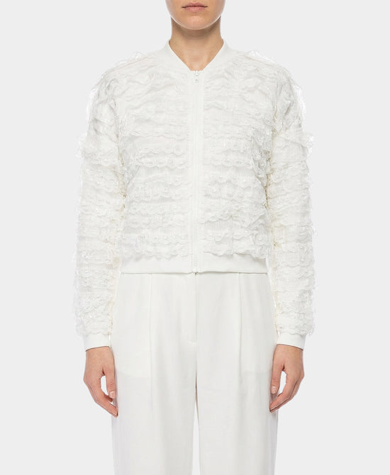 Lace Tiered Ruffle Jacket w/ Sequins view 1