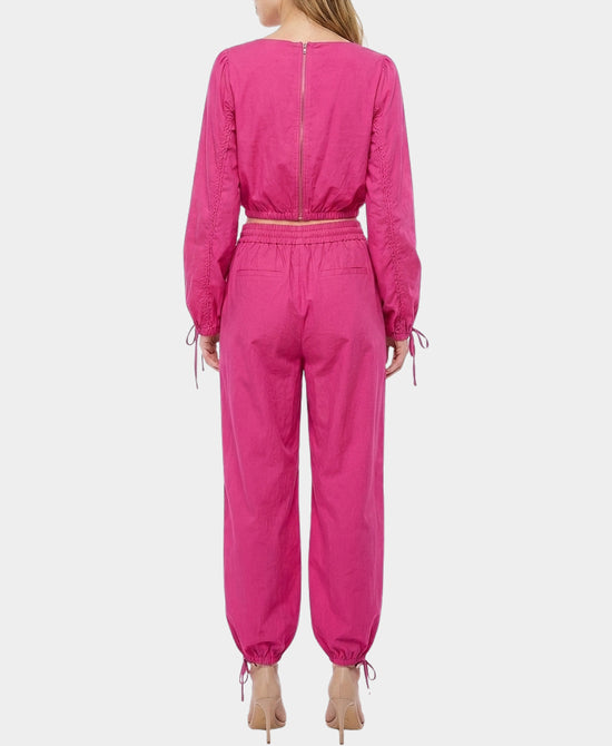
Parachute Top & Pants Set- 2 Pc Set in FUCHSIA view 2