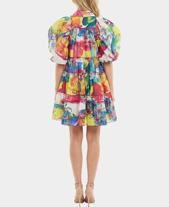 
Printed Tiered Dress in MULTI view 2