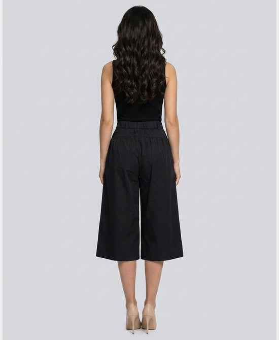 
Wide Leg Capri in BLACK view 2