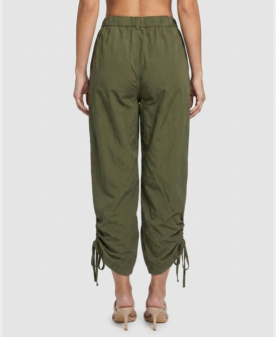 
Palazzo Drawstring Pant in OLIVE view 2
