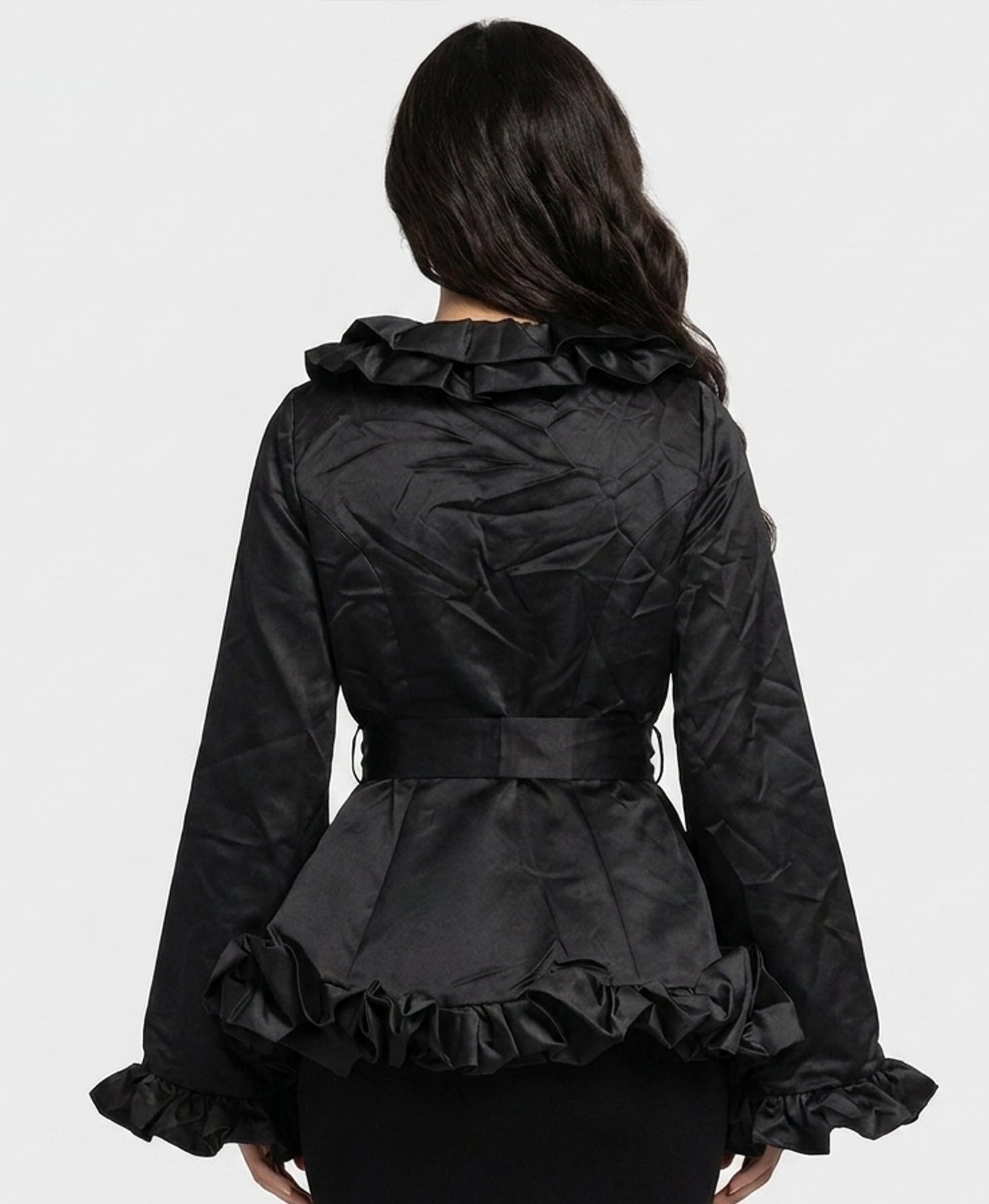 Ruffle Trim Jacket – FOX'S - Online