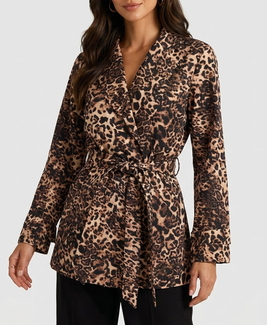 
Leopard Trench Coat in LEOPARD view 1