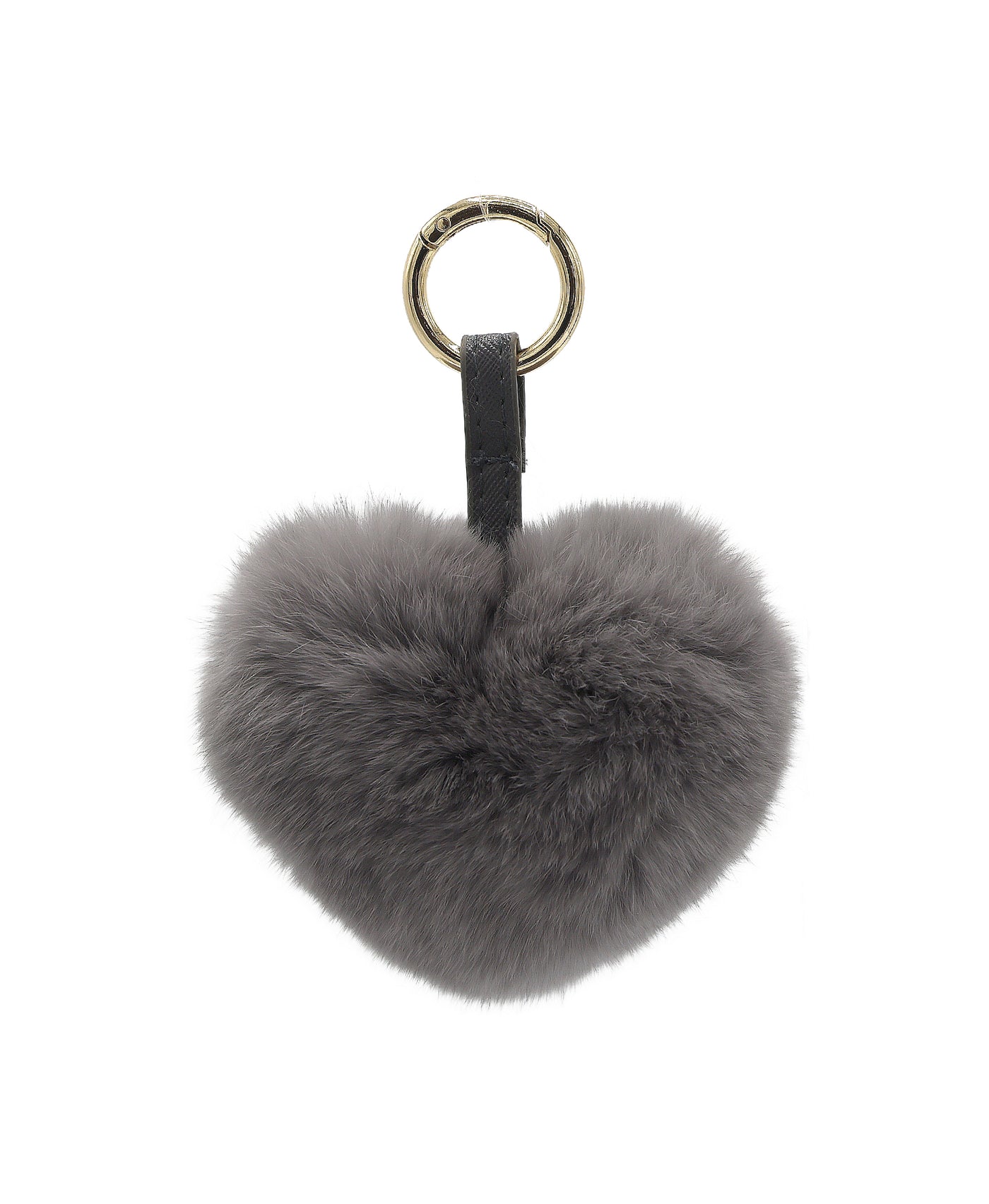 Fur Heart Keychain/Bag Charm view 1