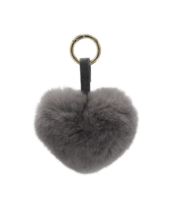 Fur Heart Keychain/Bag Charm view 