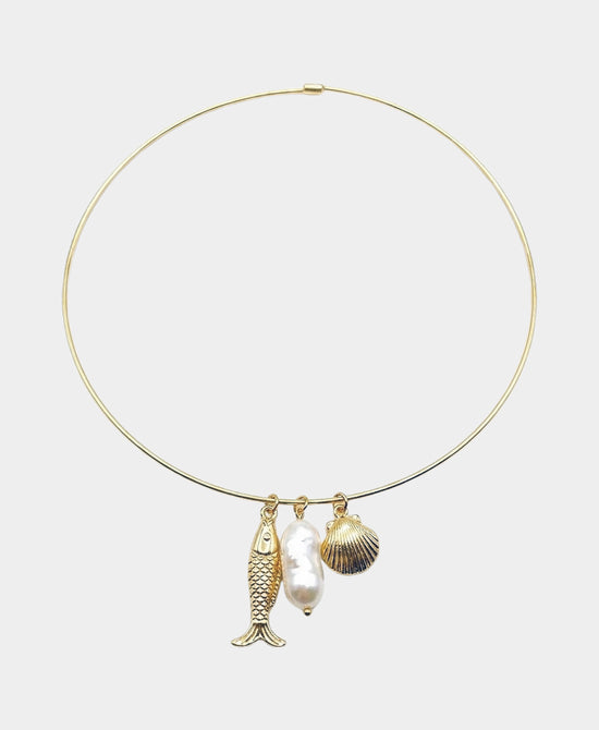 
Charm Collar Necklace in GOLD view 2