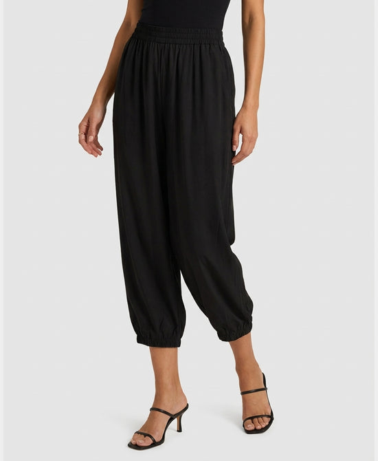 
Solid Balloon Pants in BLACK view 1